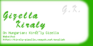 gizella kiraly business card